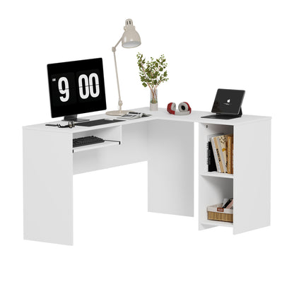 ΓΩΝΙΑΚΟ ΓΡΑΦΕΙΟ SHIG MDF ΣΕ ΛΕΥΚΟ 140x120x75