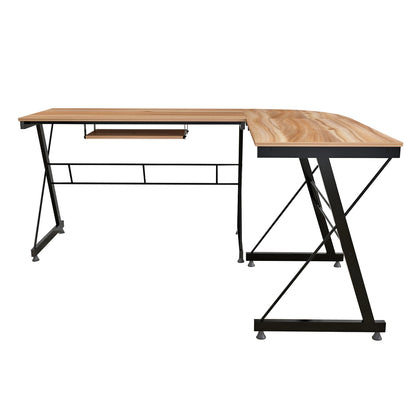 ΓΩΝΙΑΚΟ ΓΡΑΦΕΙΟ WALNUT ΕΠΙΦΑΝΕΙΑ ΜΕ ΜΕΤΑΛΛΙΚΟ ΣΚΕΛΕΤΟ 158x120x74