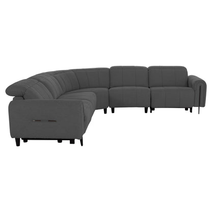 ΓΩΝΙΑΚΟΣ ΚΑΝΑΠΕΣ ΜΕ RECLINE ORACLE ΓΚΡΙ ΥΦΑΣΜΑ 260x260x94