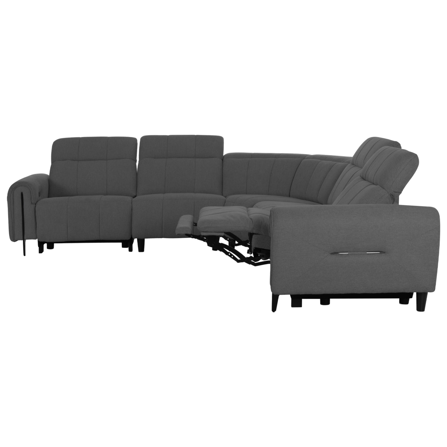 ΓΩΝΙΑΚΟΣ ΚΑΝΑΠΕΣ ΜΕ RECLINE ORACLE ΓΚΡΙ ΥΦΑΣΜΑ 260x260x94