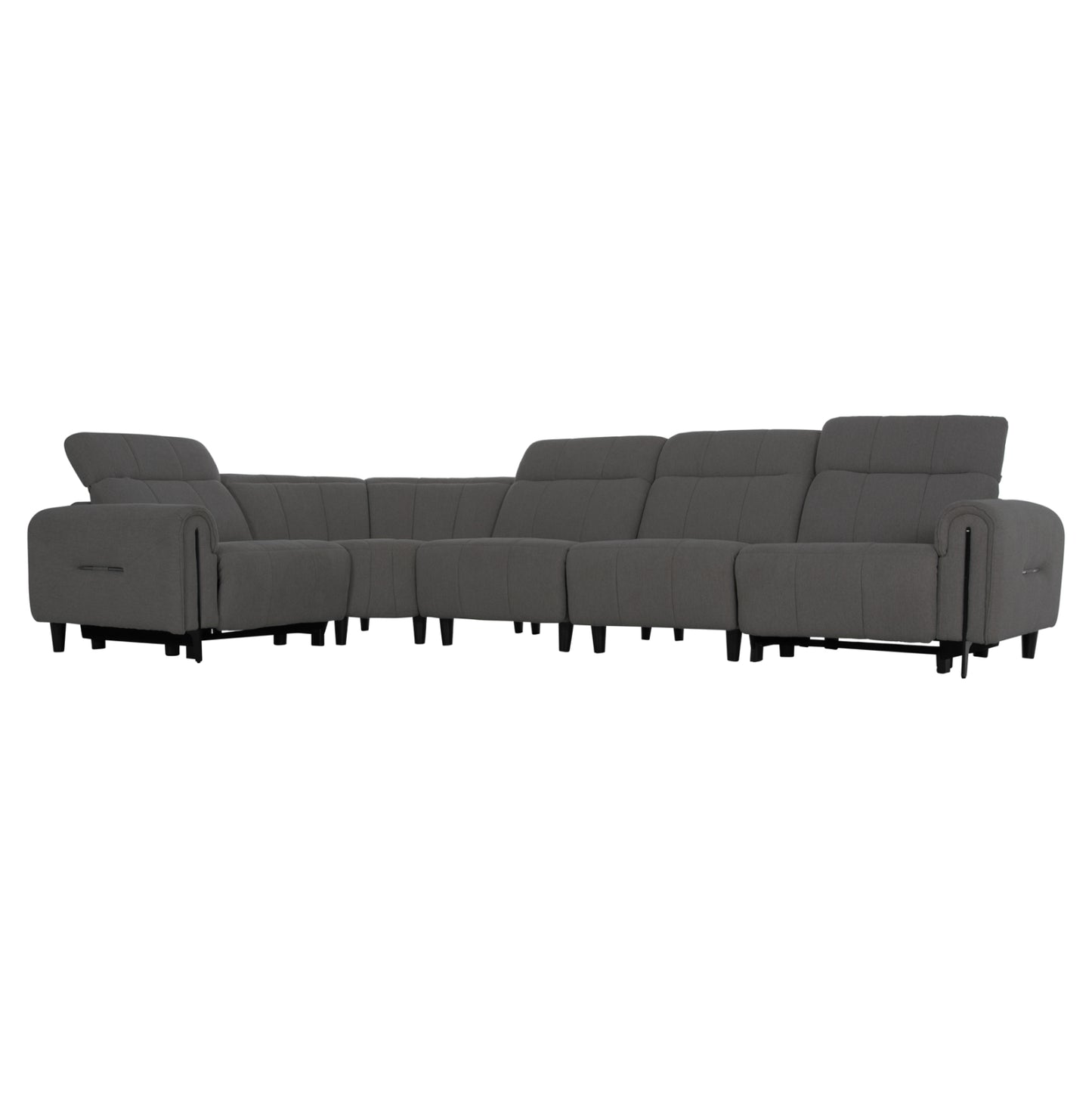 ΓΩΝΙΑΚΟΣ ΚΑΝΑΠΕΣ ΜΕ RECLINE ORACLE ΓΚΡΙ ΥΦΑΣΜΑ 260x260x94