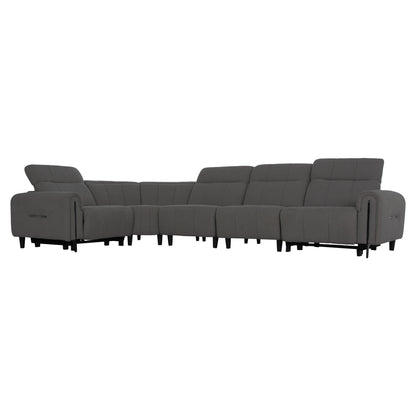 ΓΩΝΙΑΚΟΣ ΚΑΝΑΠΕΣ ΜΕ RECLINE ORACLE ΓΚΡΙ ΥΦΑΣΜΑ 260x260x94