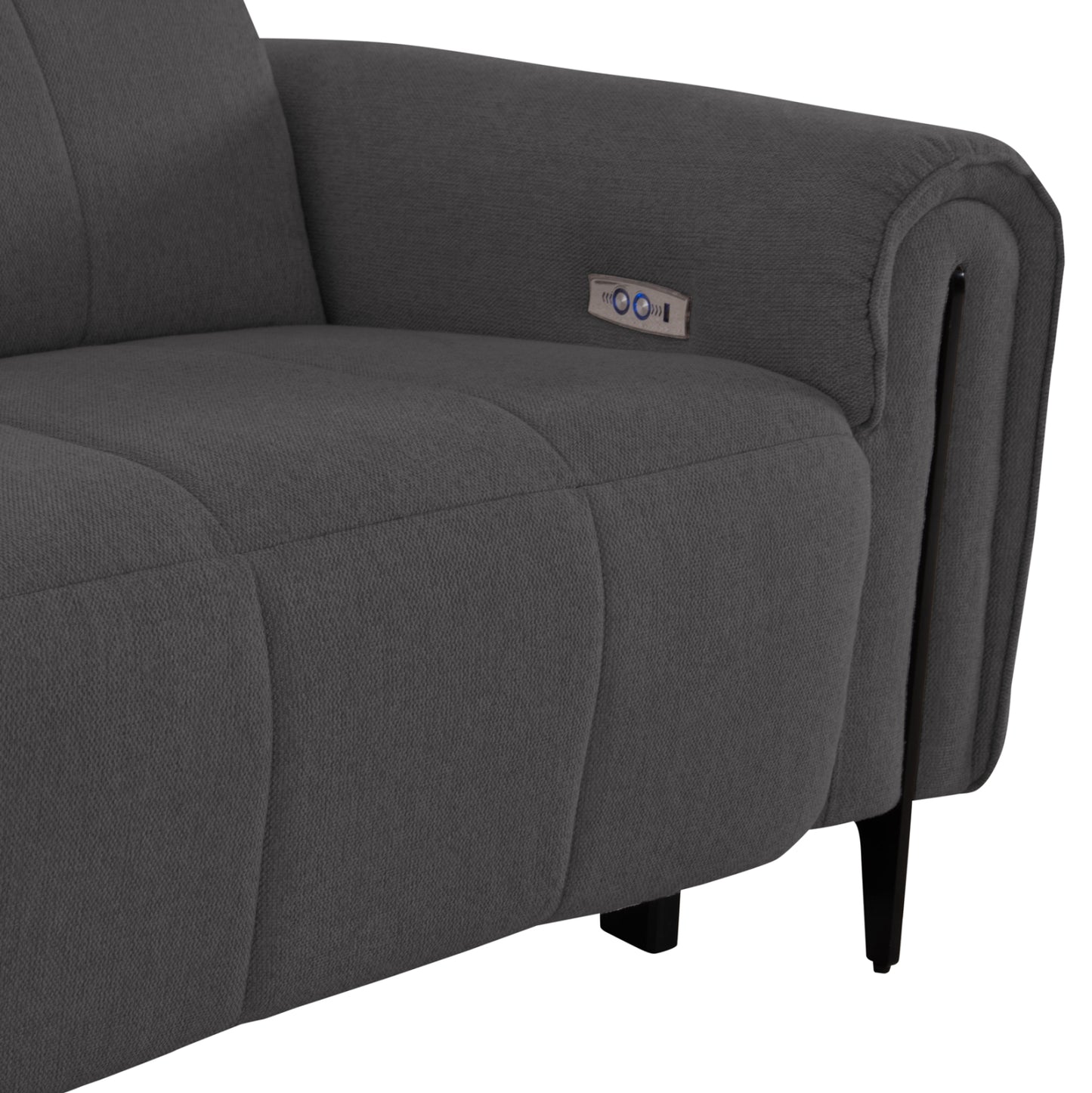 ΓΩΝΙΑΚΟΣ ΚΑΝΑΠΕΣ ΜΕ RECLINE ORACLE ΓΚΡΙ ΥΦΑΣΜΑ 260x260x94