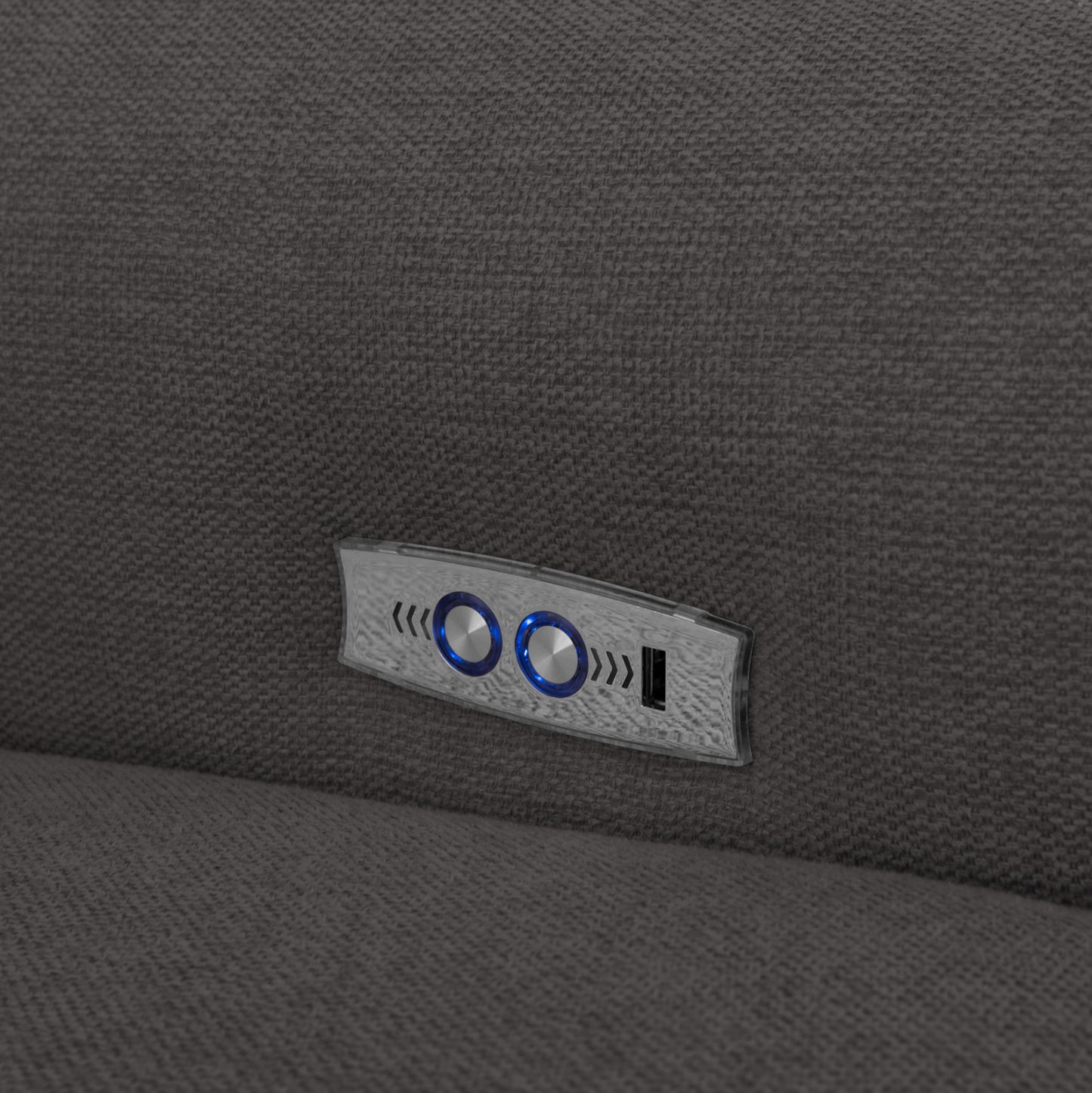 ΓΩΝΙΑΚΟΣ ΚΑΝΑΠΕΣ ΜΕ RECLINE ORACLE ΓΚΡΙ ΥΦΑΣΜΑ 260x260x94