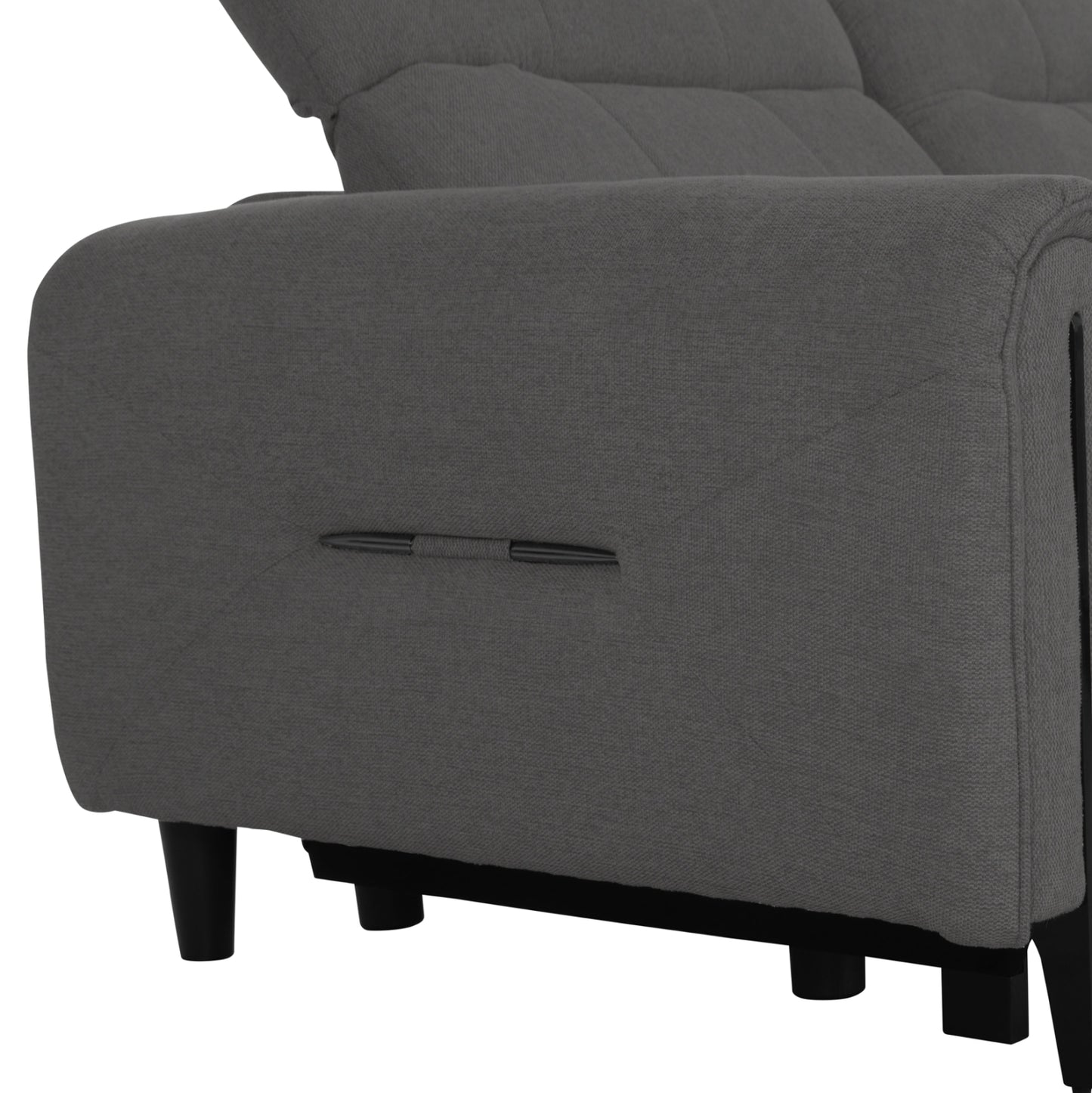 ΓΩΝΙΑΚΟΣ ΚΑΝΑΠΕΣ ΜΕ RECLINE ORACLE ΓΚΡΙ ΥΦΑΣΜΑ 260x260x94