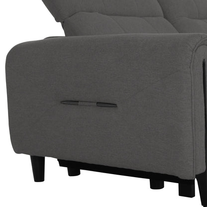 ΓΩΝΙΑΚΟΣ ΚΑΝΑΠΕΣ ΜΕ RECLINE ORACLE ΓΚΡΙ ΥΦΑΣΜΑ 260x260x94