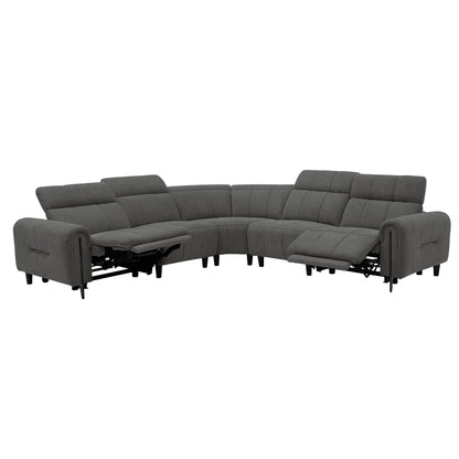 ΓΩΝΙΑΚΟΣ ΚΑΝΑΠΕΣ ΜΕ RECLINE ORACLE ΓΚΡΙ ΥΦΑΣΜΑ 260x260x94