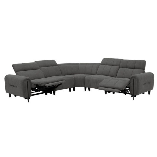 ΓΩΝΙΑΚΟΣ ΚΑΝΑΠΕΣ ΜΕ RECLINE ORACLE ΓΚΡΙ ΥΦΑΣΜΑ 260x260x94