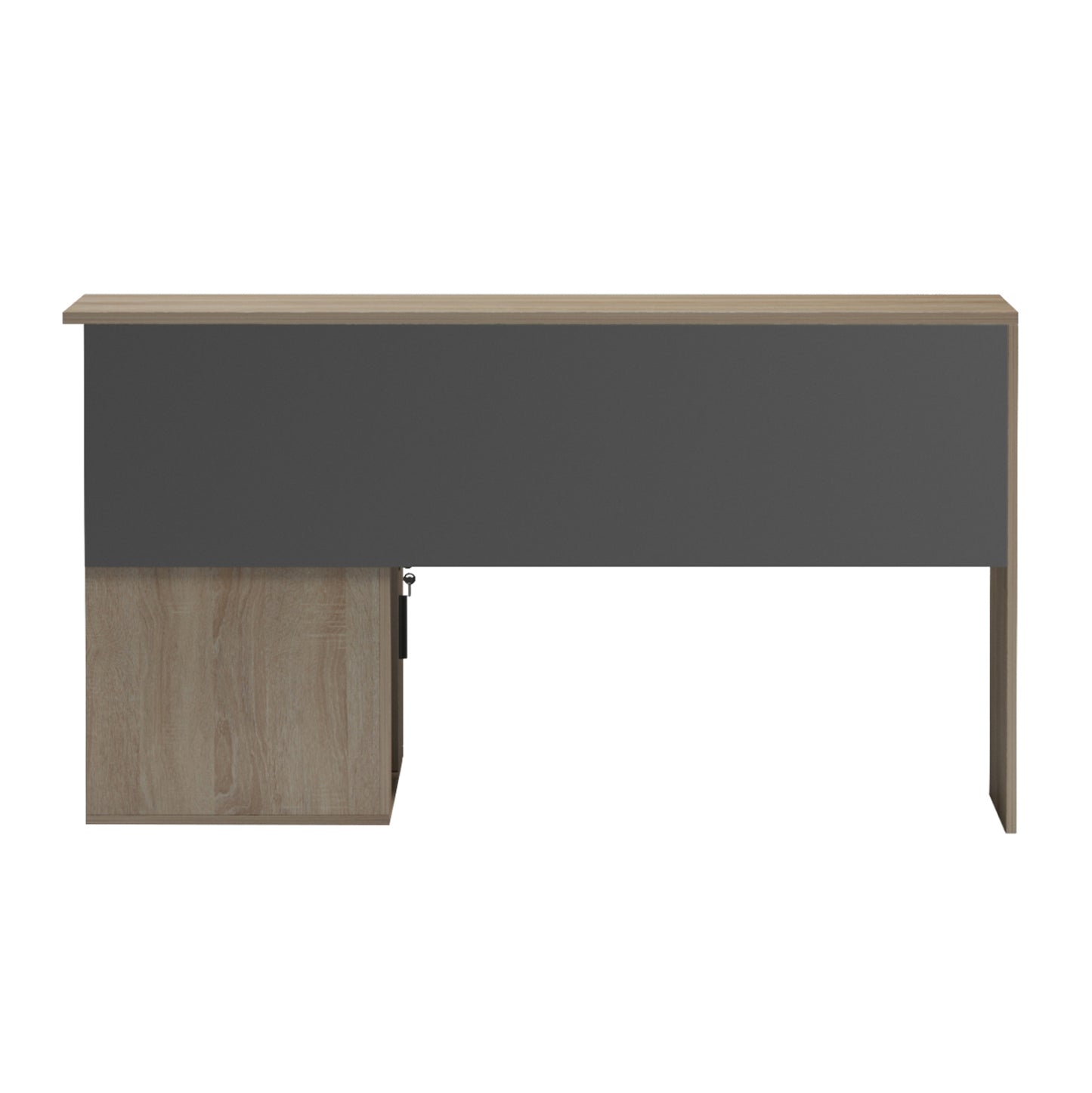 ΓΡΑΦΕΙΟ ΔΕΞΙΑ ΓΩΝΙΑ CARNET ΜΕΛΑΜΙΝΗ ΣΕ SONAMA ΓΚΡΙ 138x102x75