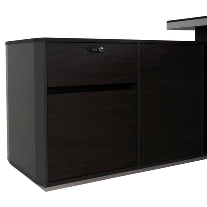 ΓΡΑΦΕΙΟ ΕΠΑΓΓΕΛΜΑΤΙΚΟ ΑΡΙΣΤΕΡΗ ΓΩΝΙΑ ROSEWOOD 220x180x76