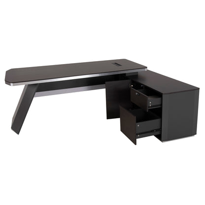 ΓΡΑΦΕΙΟ ΕΠΑΓΓΕΛΜΑΤΙΚΟ ΔΕΞΙΑ ΓΩΝΙΑ ROSEWOOD 220x180x76