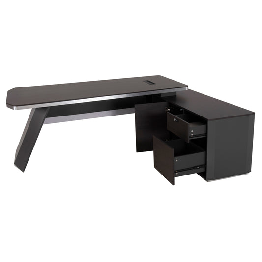 ΓΡΑΦΕΙΟ ΕΠΑΓΓΕΛΜΑΤΙΚΟ ΔΕΞΙΑ ΓΩΝΙΑ ROSEWOOD 220x180x76