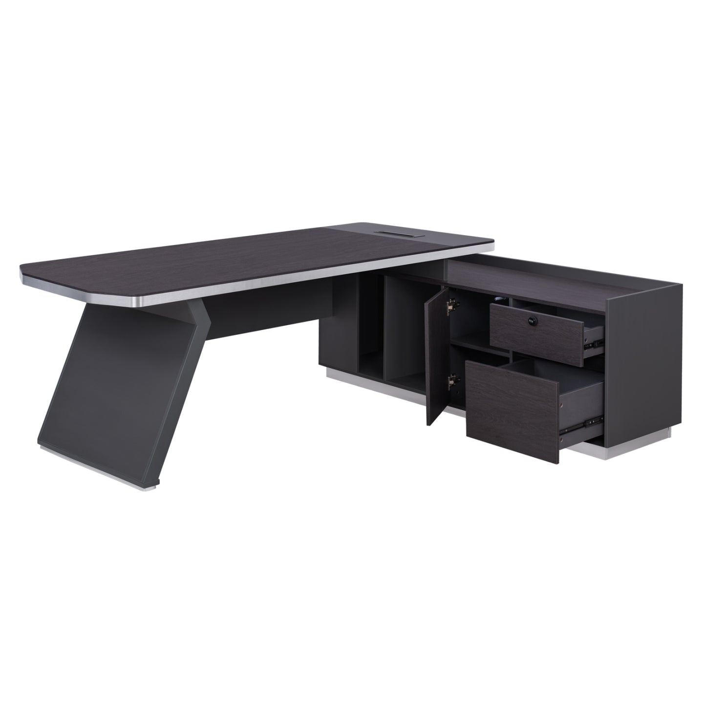 ΓΡΑΦΕΙΟ ΕΠΑΓΓΕΛΜΑΤΙΚΟ ΔΕΞΙΑ ΓΩΝΙΑ ROSEWOOD 220x180x76