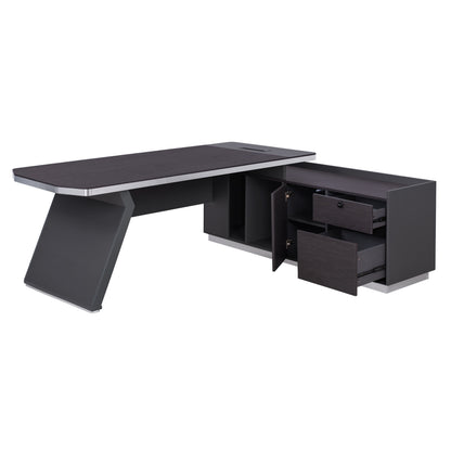 ΓΡΑΦΕΙΟ ΕΠΑΓΓΕΛΜΑΤΙΚΟ ΔΕΞΙΑ ΓΩΝΙΑ ROSEWOOD 220x180x76