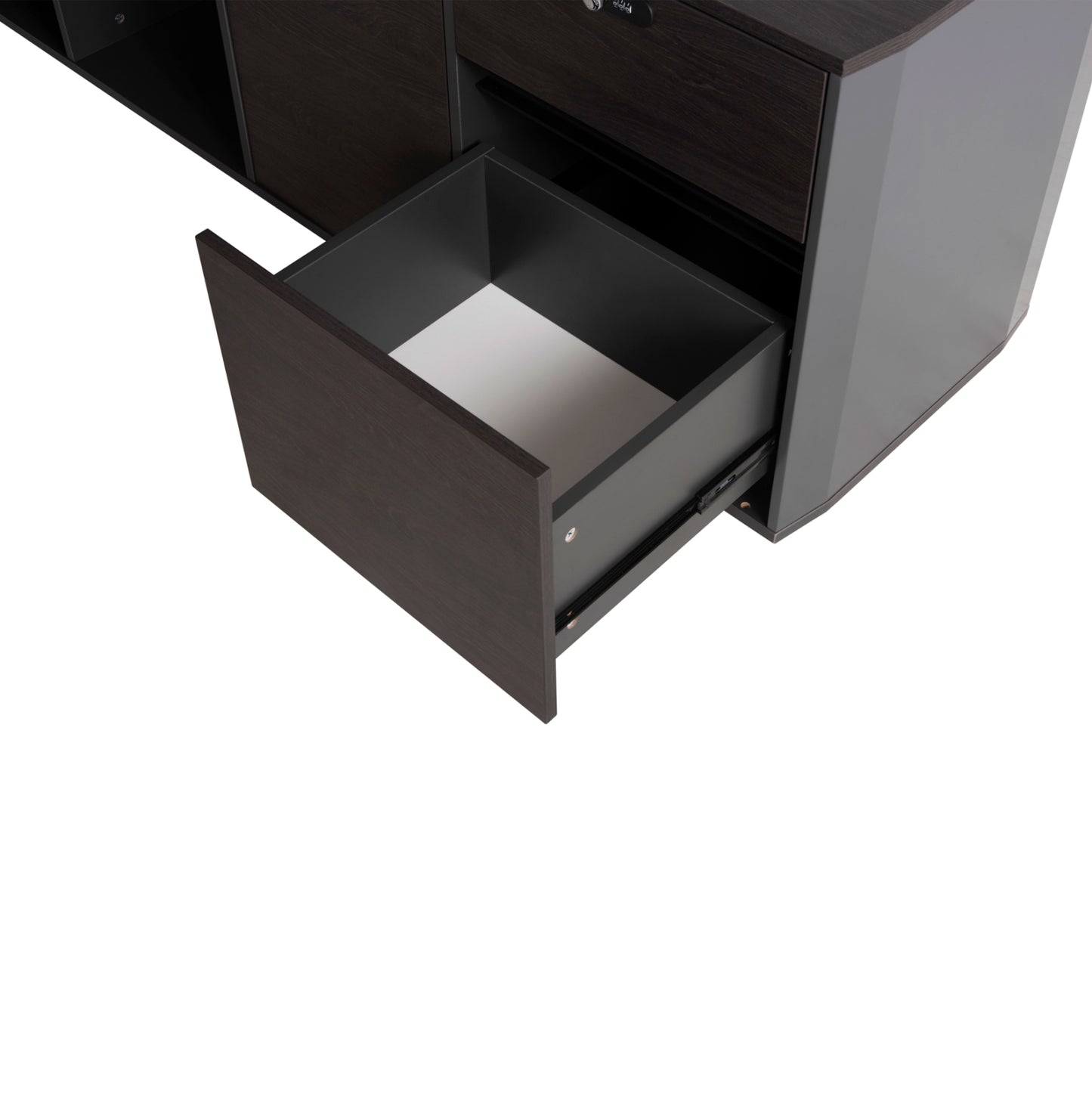 ΓΡΑΦΕΙΟ ΕΠΑΓΓΕΛΜΑΤΙΚΟ ΔΕΞΙΑ ΓΩΝΙΑ ROSEWOOD 220x180x76