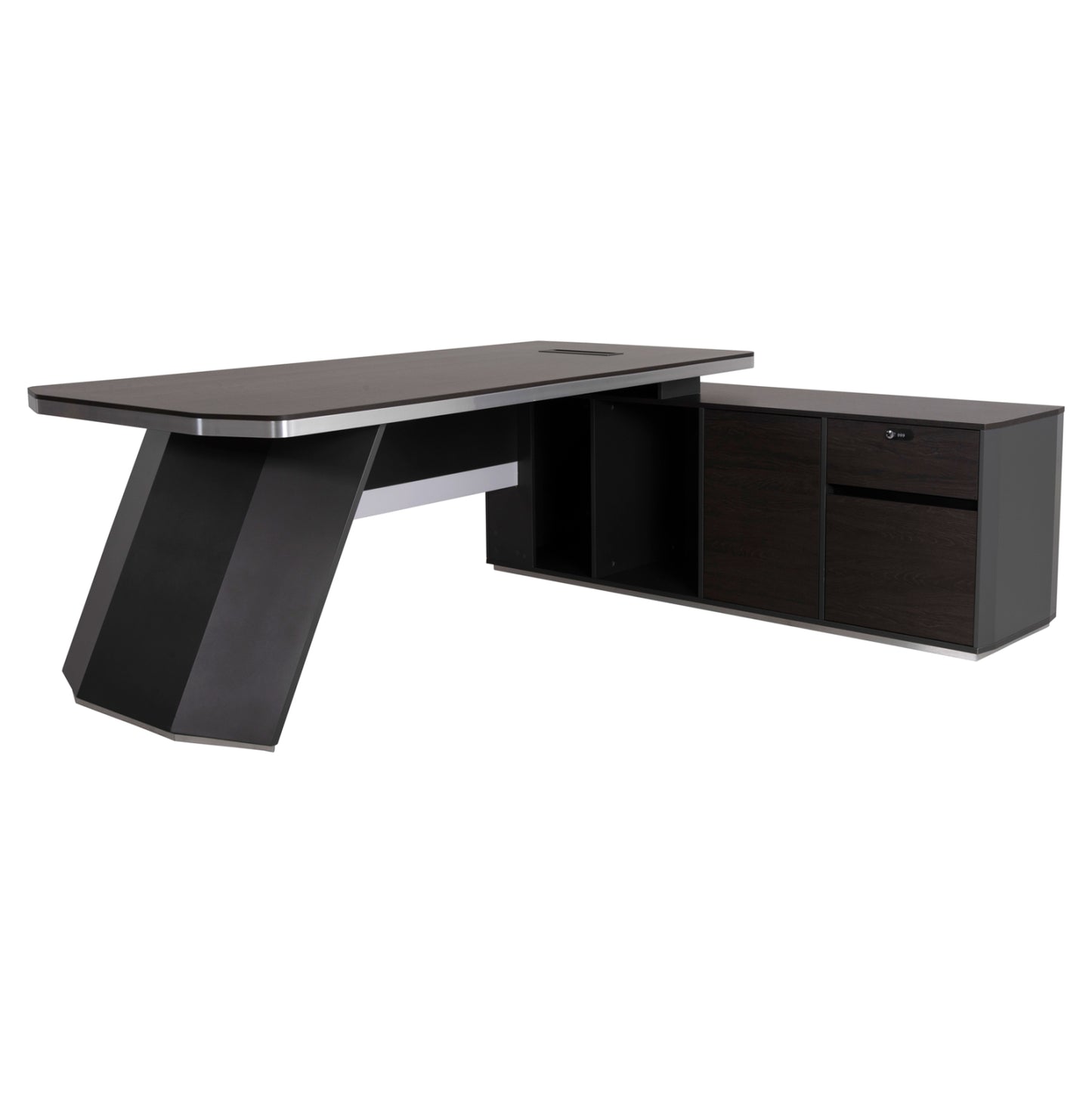 ΓΡΑΦΕΙΟ ΕΠΑΓΓΕΛΜΑΤΙΚΟ ΔΕΞΙΑ ΓΩΝΙΑ ROSEWOOD 220x180x76