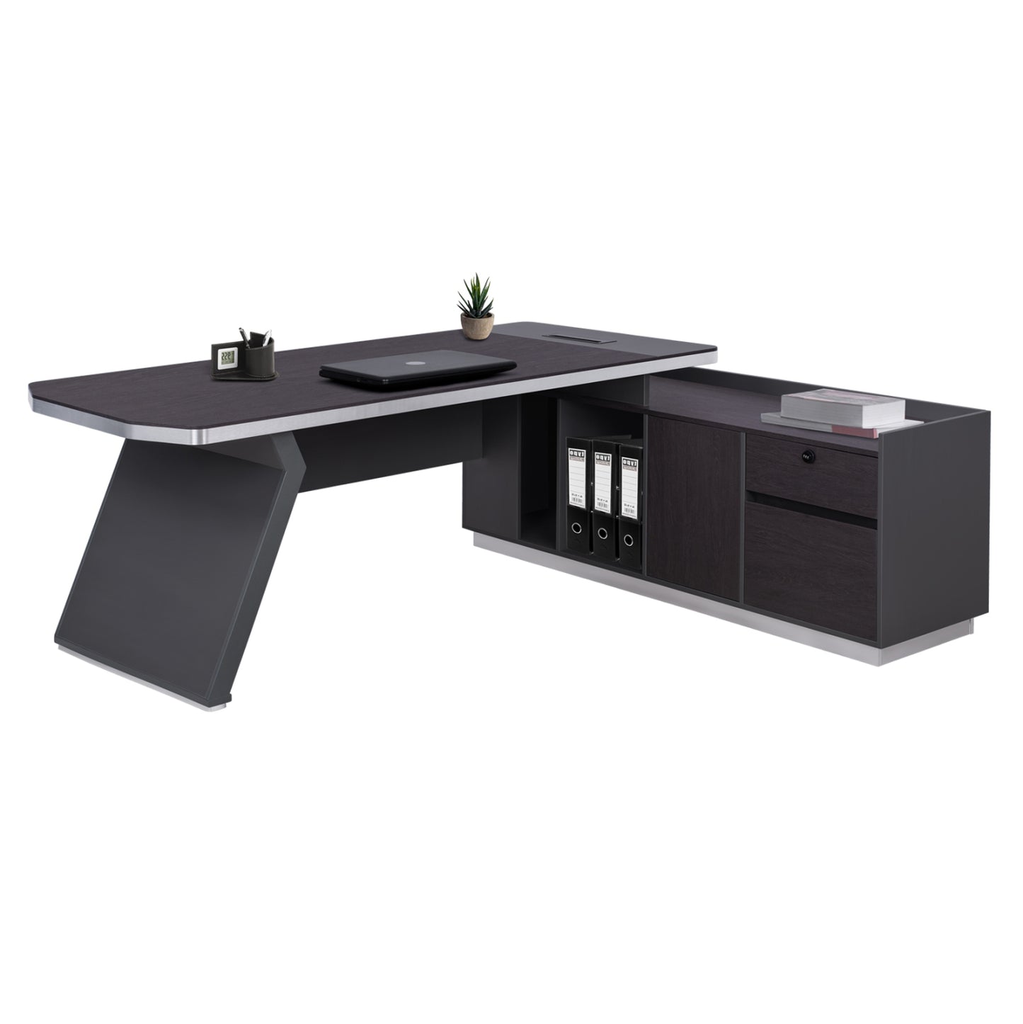 ΓΡΑΦΕΙΟ ΕΠΑΓΓΕΛΜΑΤΙΚΟ ΔΕΞΙΑ ΓΩΝΙΑ ROSEWOOD 220x180x76