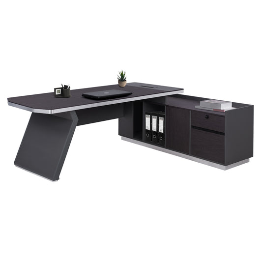 ΓΡΑΦΕΙΟ ΕΠΑΓΓΕΛΜΑΤΙΚΟ ΔΕΞΙΑ ΓΩΝΙΑ ROSEWOOD 220x180x76