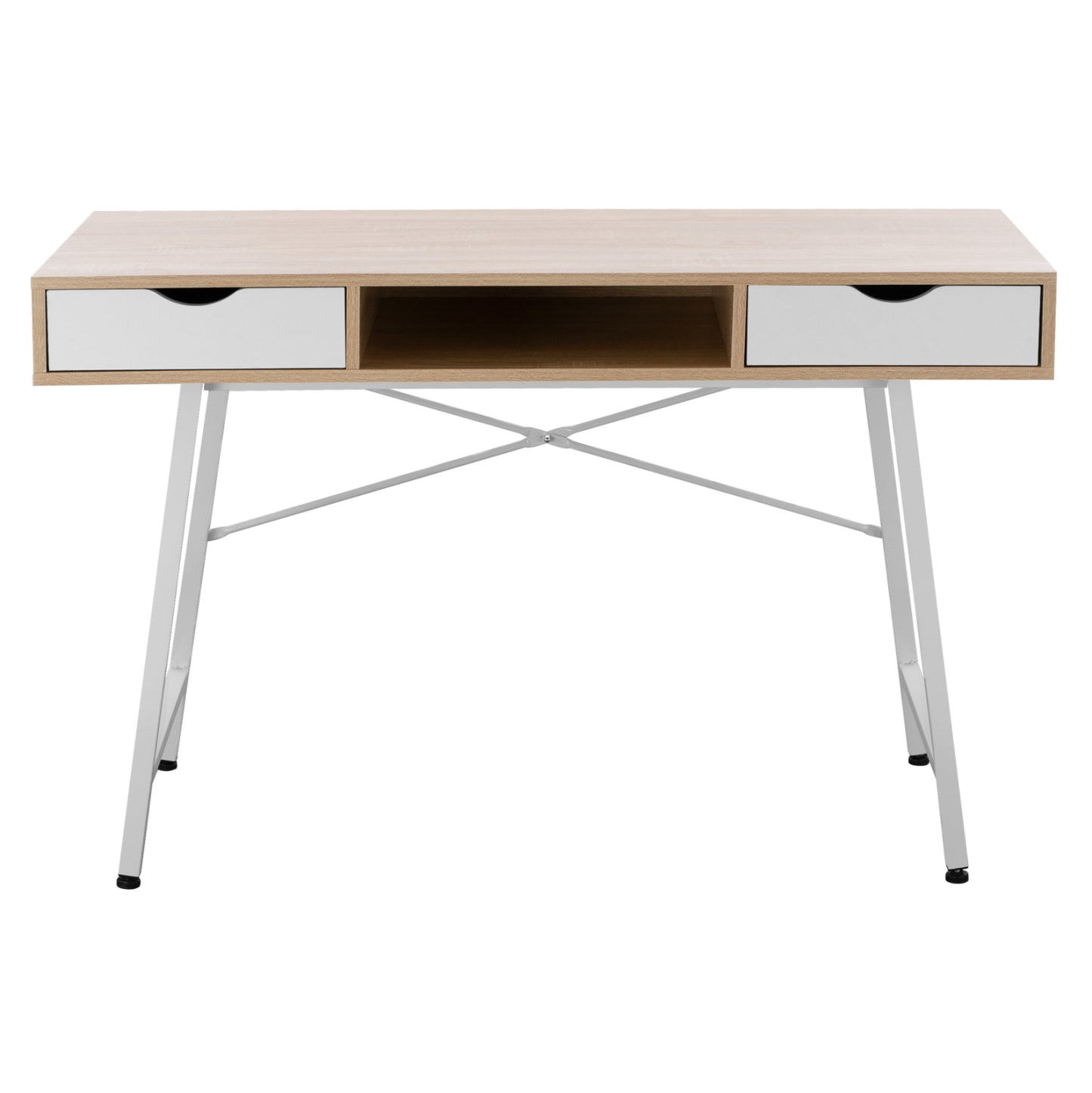 ΓΡΑΦΕΙΟ SONAMA ΛΕΥΚΟ ΜΕ ΛΕΥΚΟ ΜΑΤ ΣΚΕΛΕΤΟ 120x48x76,5