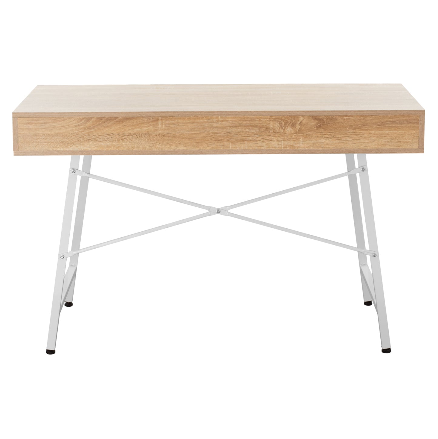 ΓΡΑΦΕΙΟ SONAMA ΛΕΥΚΟ ΜΕ ΛΕΥΚΟ ΜΑΤ ΣΚΕΛΕΤΟ 120x48x76,5