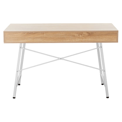 ΓΡΑΦΕΙΟ SONAMA ΛΕΥΚΟ ΜΕ ΛΕΥΚΟ ΜΑΤ ΣΚΕΛΕΤΟ 120x48x76,5