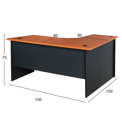ΓΡΑΦΕΙΟ ΓΩΝΙΑ ΕΠΑΓΓΕΛΜΑΤΙΚΟ SIENNA ΚΕΡΑΣΙ 150x150x75