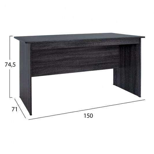 ΓΡΑΦΕΙΟ ΜΕΛΑΜΙΝΗΣ HAYDEN ΣΕ ΑΝΘΡΑΚΙ ΧΡΩΜΑ 150x71x74,5