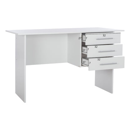 ΓΡΑΦΕΙΟ ΜΕΛΑΜΙΝΗΣ ENSLEY ΜΕ 3 ΣΥΡΤΑΡΙΑ ΛΕΥΚΟ 120x60x76