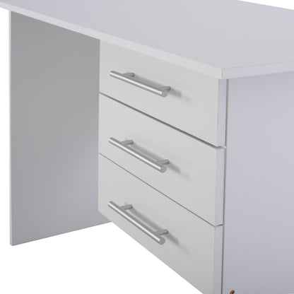 ΓΡΑΦΕΙΟ ΜΕΛΑΜΙΝΗΣ ENSLEY ΜΕ 3 ΣΥΡΤΑΡΙΑ ΛΕΥΚΟ 120x60x76