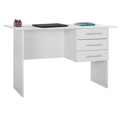 ΓΡΑΦΕΙΟ ΜΕΛΑΜΙΝΗΣ ENSLEY ΜΕ 3 ΣΥΡΤΑΡΙΑ ΛΕΥΚΟ 120x60x76