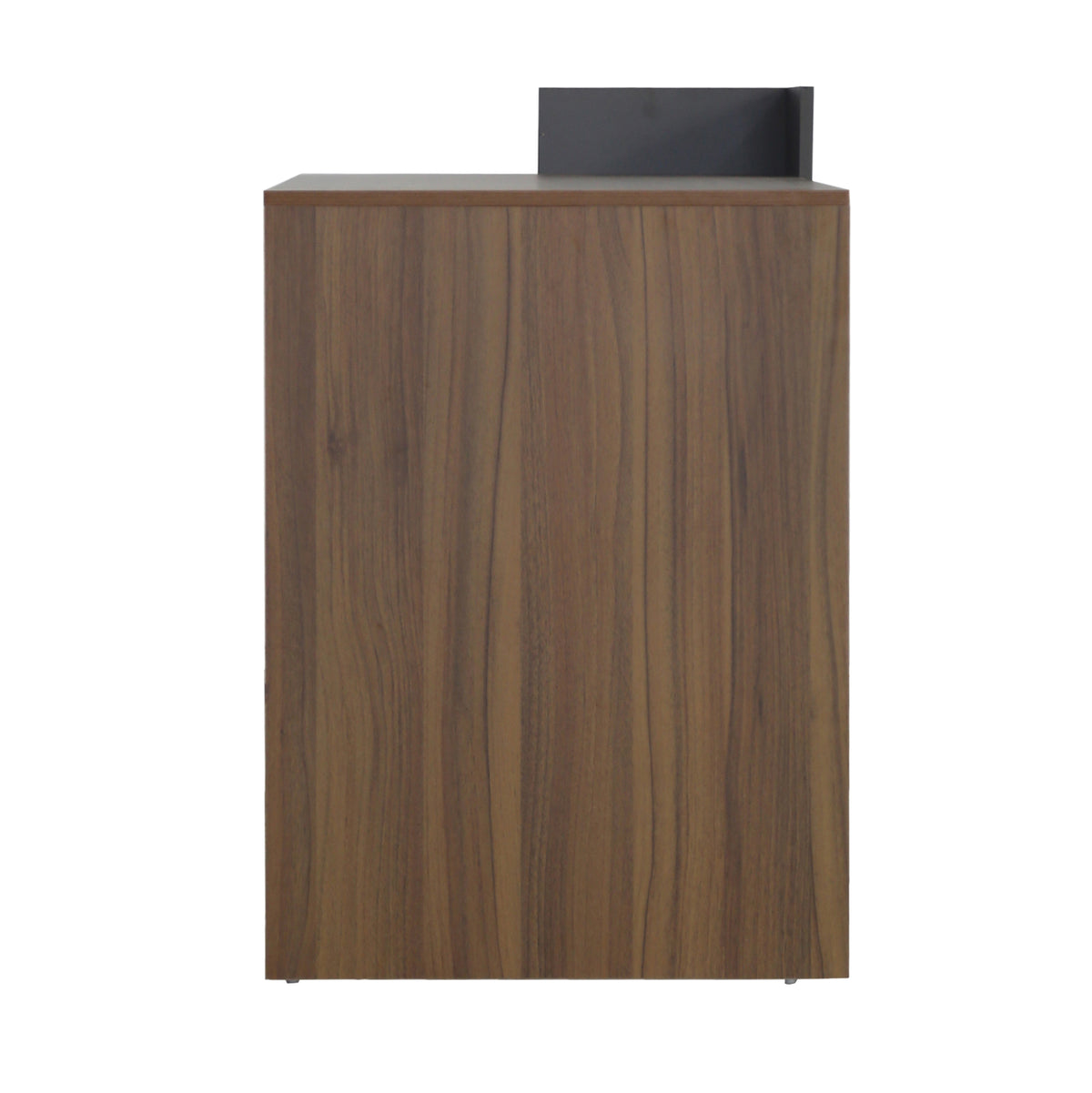 SYNDYA MELAMINE DESK WITH SHELVES WALNUT GREY 112x55x85