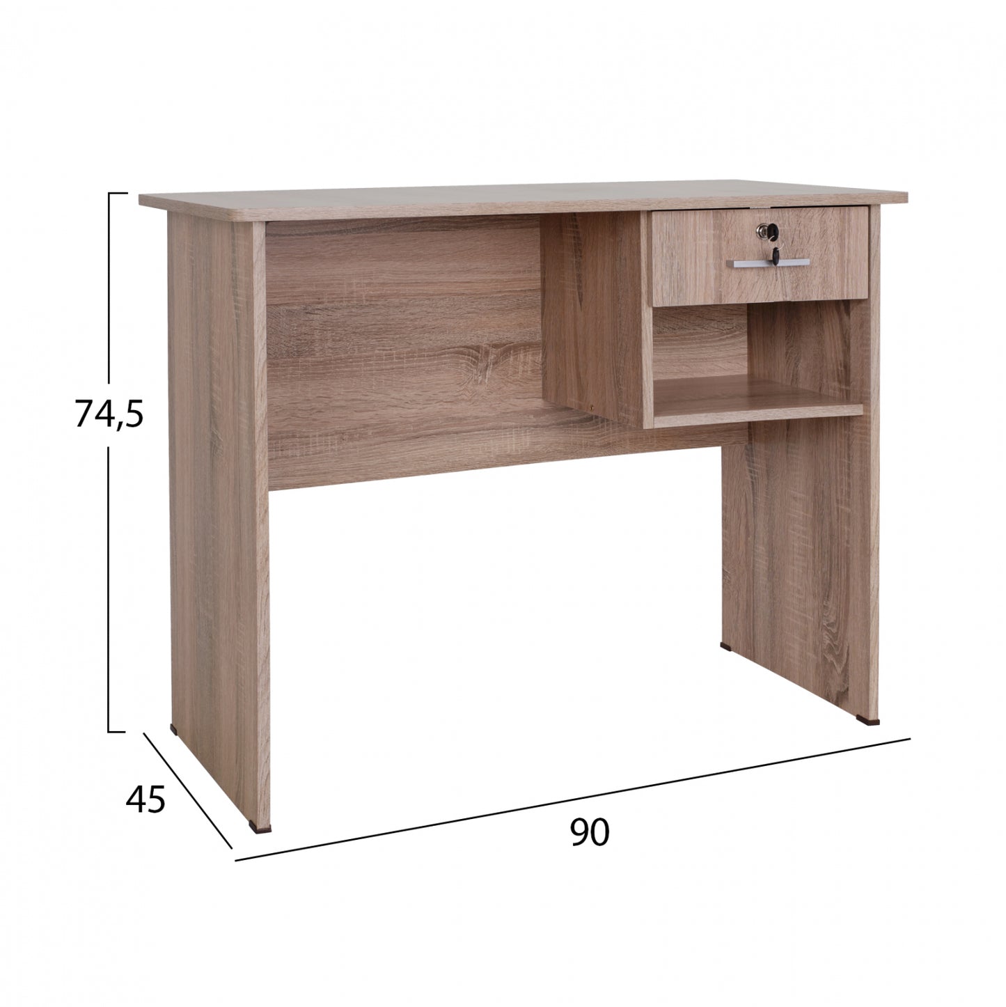 ΓΡΑΦΕΙΟ ΜΕΛΑΜΙΝΗΣ HAYDEN ΜΕ ΣΥΡΤΑΡΙ SONAMA 90x45x74,5