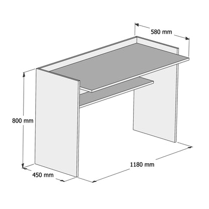 ΓΡΑΦΕΙΟ ΜΕΛΑΜΙΝΗΣ SONAMA ΛΕΥΚΟ 118x58x80