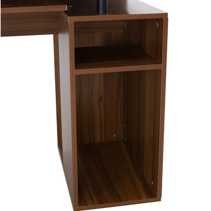 ΓΡΑΦΕΙΟ ΜΕΛΑΜΙΝΗΣ STATUS WALNUT 120x55x76