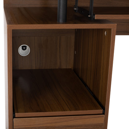 ΓΡΑΦΕΙΟ ΜΕΛΑΜΙΝΗΣ STATUS WALNUT 120x55x76