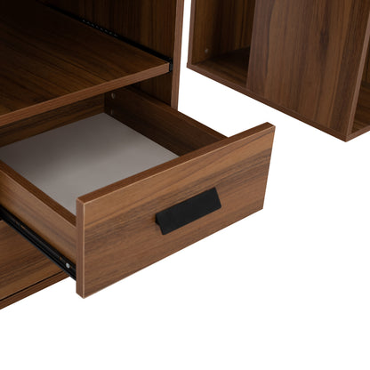 ΓΡΑΦΕΙΟ ΜΕΛΑΜΙΝΗΣ STATUS WALNUT 120x55x76