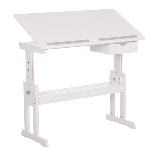 ΓΡΑΦΕΙΟ/ΣΧΕΔΙΑΣΤΗΡΙΟ ASCENT MDF ΣΕ ΛΕΥΚΟ 109x55x87,5