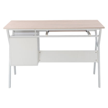 ΓΡΑΦΕΙΟ VITINO ΜΕΛΑΜΙΝΗ ΜΕΤΑΛΛΟ ΣΕ SONAMA ΛΕΥΚΟ 120x60x76