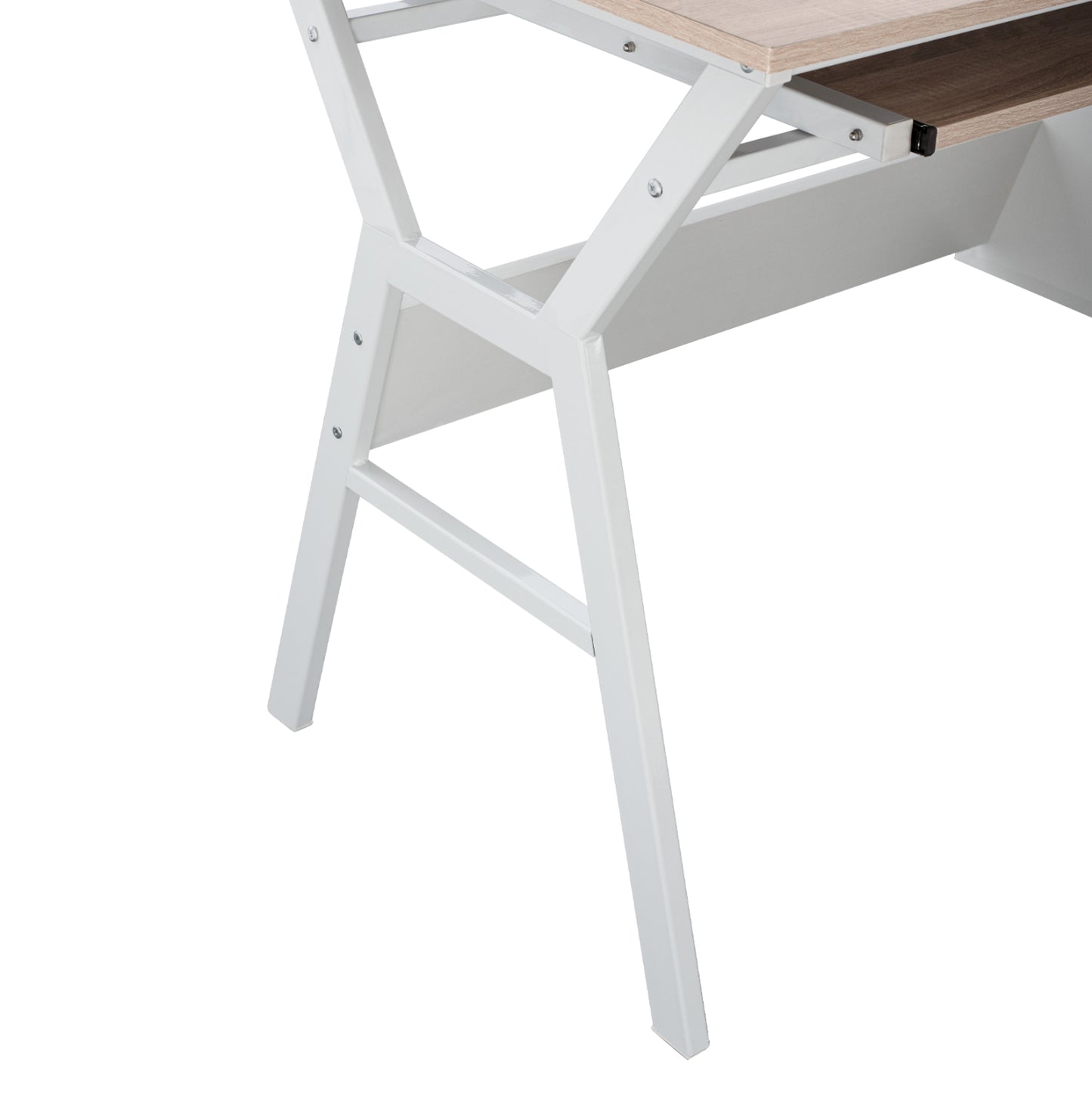 ΓΡΑΦΕΙΟ VITINO ΜΕΛΑΜΙΝΗ ΜΕΤΑΛΛΟ ΣΕ SONAMA ΛΕΥΚΟ 120x60x76