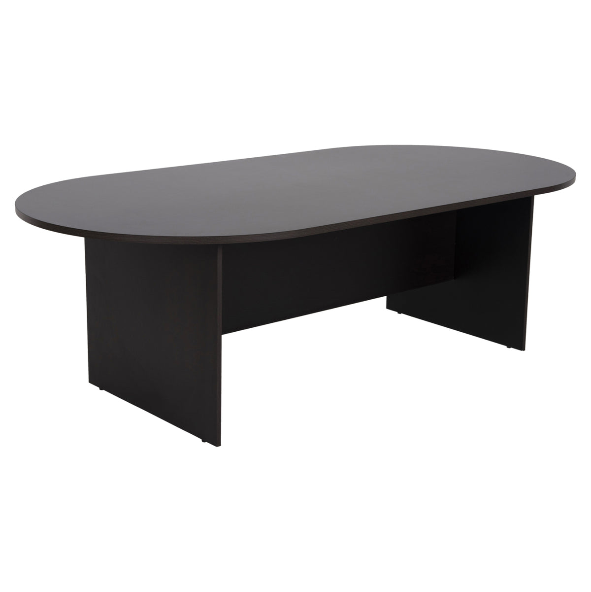 SIENNA OVAL CONFERENCE DESK MELAMINE IN WENGE 240x120x75