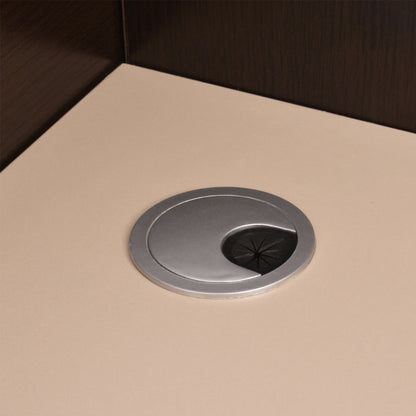 ΓΡΑΦΕΙΟ ΥΠΟΔΟΧΗΣ DALTON ΜΕΛΑΜΙΝΗ ΣΕ WENGE ΜΠΕΖ 240x80x106