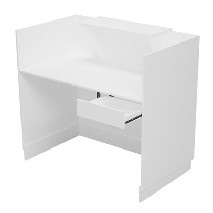 BARRY RECEPTION DESK MELAMINE IN WHITE 120x70x110