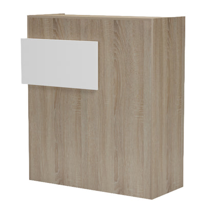 ΓΡΑΦΕΙΟ ΥΠΟΔΟΧΗΣ (RECEPTION) GAND ΜΕΛΑΜΙΝΗ SONAMA/ΛΕΥΚΟ 95.5x40x110