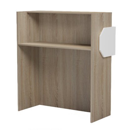 ΓΡΑΦΕΙΟ ΥΠΟΔΟΧΗΣ (RECEPTION) GAND ΜΕΛΑΜΙΝΗ SONAMA/ΛΕΥΚΟ 95.5x40x110