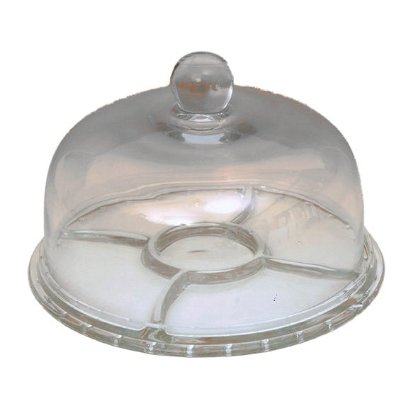 Τουρτιέρα / Τυριέρα Γυάλινη με Καπάκι 30εκ