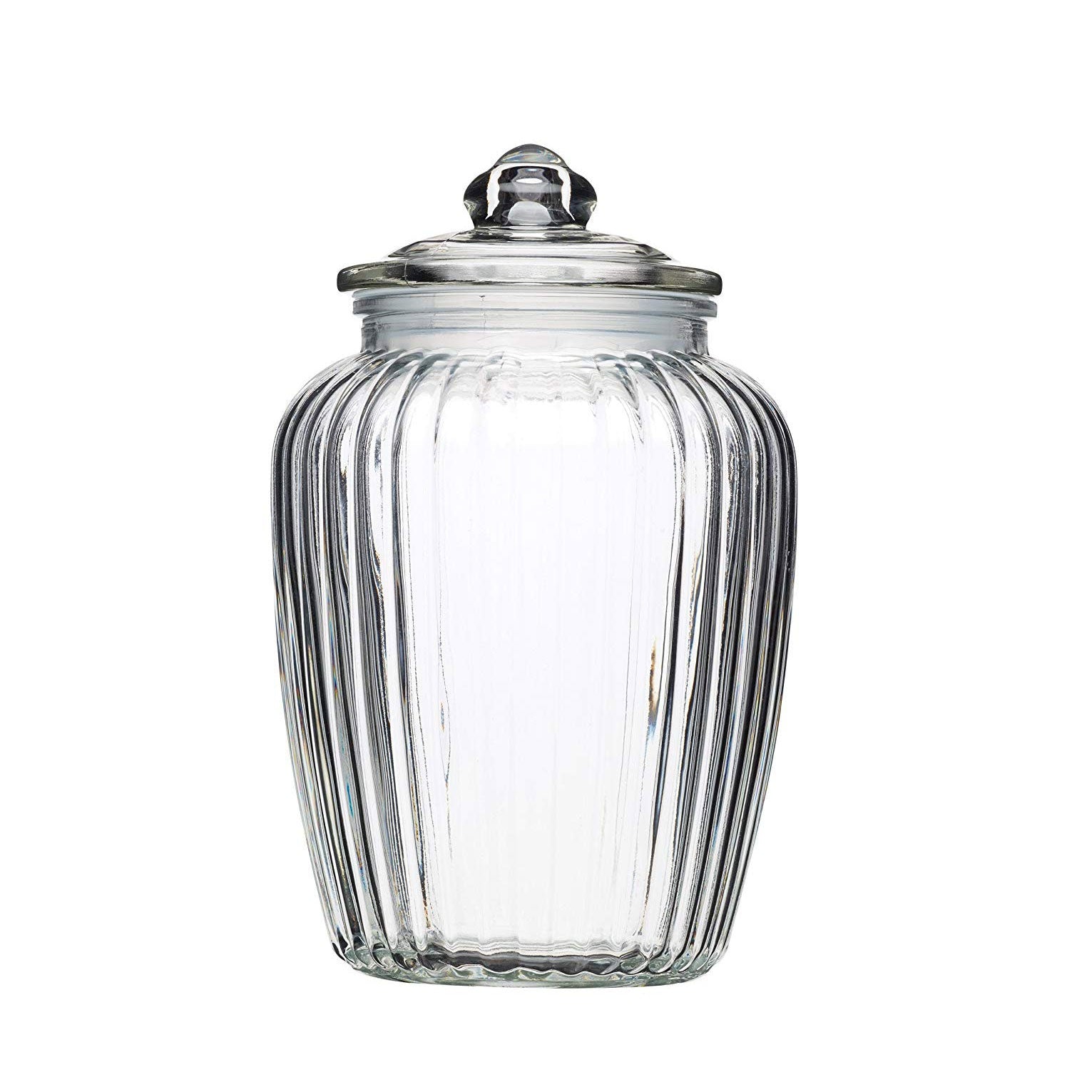 Μπισκοτοθήκη Γυάλινη με Καπάκι 21εκ