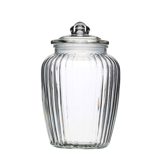 Μπισκοτοθήκη Γυάλινη με Καπάκι 21εκ