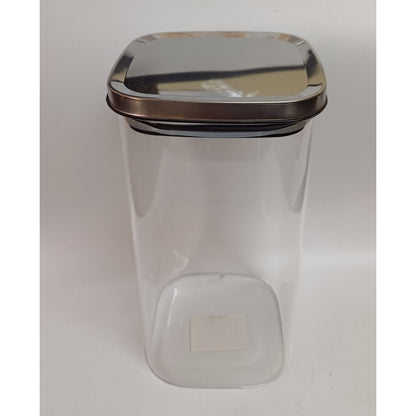 Βάζο Δοχείο Αποθήκευσης Γυάλινο με Μεταλλικό Καπάκι 1300ml