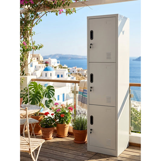 Μεταλλικός Φοριαμός Damian 3D Slim 38x42x180