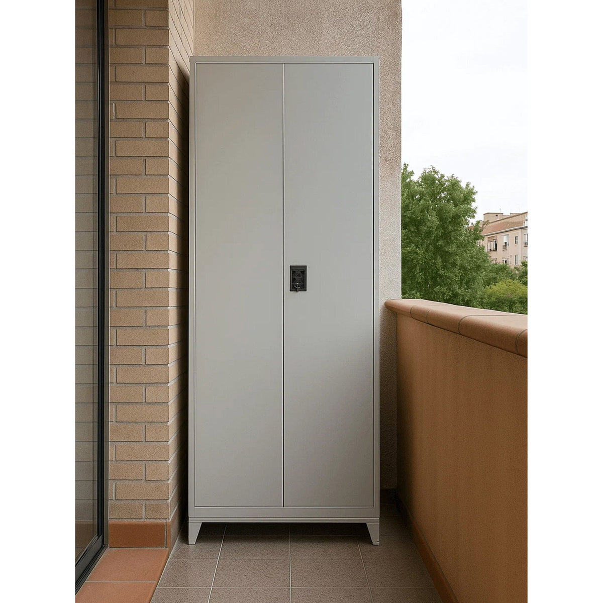Μεταλλική Ντουλάπα Damian 2D Shelf 85x39x185